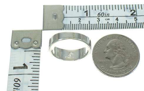 Southwest Authentic Sterling Silver Opal Turquoise Ring Size 8-1/2 YX80652